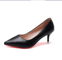 Load image into Gallery viewer, Sexy Red Bottom Women High Heels Classic Ladies Pumps Autumn Leather Dress Heel Shoes for Women Banquet Wedding High Heels
