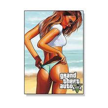 Load image into Gallery viewer, Video Game Grand Theft Auto Poster Canvas Painting GTA 5 Wall Picture Print For Modern Gamer Living Room Home Decoration