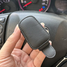 Load image into Gallery viewer, Universal Car Sunglasses Holder Car Magnetic Leather Clip Card Ticket Holder Auto Sun Visor Glasses Box Decoration Accessories