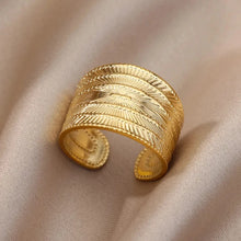 Load image into Gallery viewer, 316L Stainless Steel Rings for Women Gold Color Never Fade Luxury Classic rings wedding couple rings Jewelry Free Shipping
