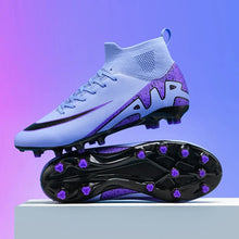 Load image into Gallery viewer, New Men Soccer Shoes Indoor Cleats Football Boots Match Long Spikes Sneakers Breathable Ultralight Training Drop Shipping