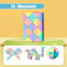 Load image into Gallery viewer, Magic Snake Puzzle Toy 24-72 Segments 3D Fidget Cube