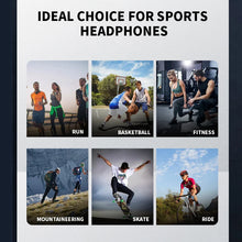 Load image into Gallery viewer, 2025 True Bone Conduction Earphones Bluetooth 5.3 Sports Wireless Headphones Ear Hook Waterproof Headset for Running Driving