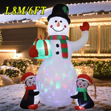 Load image into Gallery viewer, Christmas Inflatable Decoration Toy Built-in LED Lights Inflatable Model Ornament Xmas Party New Year Garden Indoor Outdoor Deco