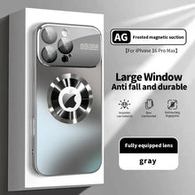 Load image into Gallery viewer, New Titanium Metallic Luxury Matte Case For iPhone 17 16 15 14 13 12 Pro Max Plus For Magsafe Glass Lens Camera Protection Cover