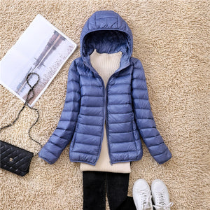 Women’s Puffer Jacket – Plus Size 5XL-7XL, Lightweight Packable Hooded Down Coat