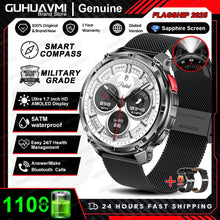 Load image into Gallery viewer, New T-REX3 Ultra 1100mAh Battery SmartWatch 10ATM Waterproof GPS Compass Flashlight 1.7" AMOLED HD Call Sports Smart Watch Men