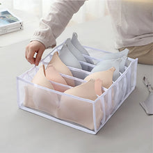 Load image into Gallery viewer, 6/7/11 Compartments Underwear Storage Box, Home Underwear Bra Sock Cabinet, Drawer Style Fabric Mesh Partition And Sorting Box