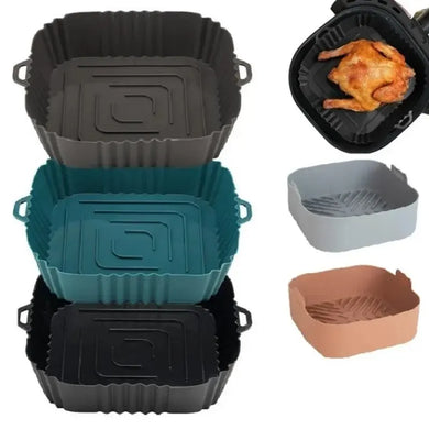 Air Fryer Silicone Tray - Baking Mat for Oilless Cooking, Fried Chicken, Pizza, and More