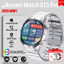 Load image into Gallery viewer, 2026 Watch 5 Pro GPS Track Compass Smart Watch Men 360*360 AMOLED Screen NFC BT Call Waterproof Health Monitor Man Smartwatches