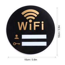 Load image into Gallery viewer, WiFi Sign Mirror Wall Sticker 3D Acrylic Rewritable Decor