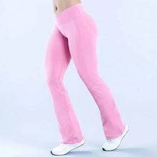 Load image into Gallery viewer, Vision Women Flare Pants Yoga Bell Bottoms Seamless V Waist Workout Trousers Gym Fitness Clothing Activewear NO LOGO