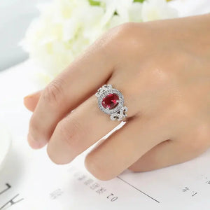 Women's Butterfly Goose Egg Wish Ring - Geometric Design Spring Fashion Jewelry