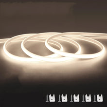 Load image into Gallery viewer, 110V 220V Cob LED Strip Light Super Bright waterproof With EU US Power Supply Switch 288 LEDS/m Warm/Neutral/White Outdoor Decor