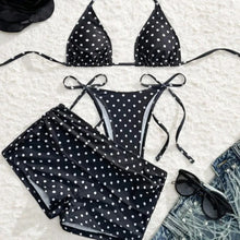 Load image into Gallery viewer, Dot Sexy 3Pcs Bikinis Set Female Swimsuit Women Three-Piece Swimwear Beach Swim Wear Bathing Suits Brazilian Bikini Pool Bather