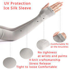 Load image into Gallery viewer, Ice Cooling Sports Arm Sleeves UV Protection for Cycling Running Basketball Summer