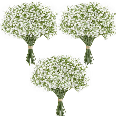 10/15pcs Artificial Baby's Breath Flowers, Gypsophila for Wedding & Home Decor