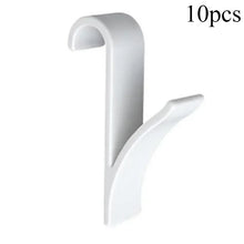 Load image into Gallery viewer, Kitchen Bathroom Hanger Clips Storage Racks White Clear Hanger Heated Towel Radiator Rail Clothes Scarf Hanger Hooks Holder