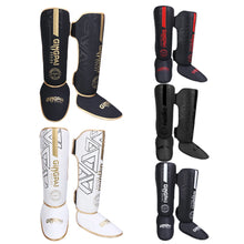 Load image into Gallery viewer, High-Quality PU Leather Boxing Shin Guards Ankle Support Protector MMA Muay Thai Training Leg Warmers Light Kicking Shin Pads