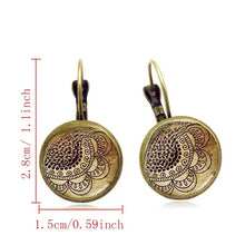 Load image into Gallery viewer, Retro Mandala Flower Time Earrings - French Style Jewelry Ear Hooks Women Men