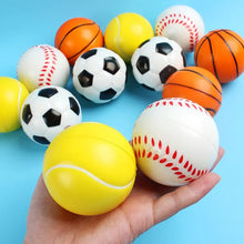 Load image into Gallery viewer, 4pcs Soft Sponge Sports Balls - Children&#39;s Basketball &amp; Football Toys