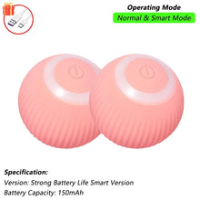 Load image into Gallery viewer, Dog Cat Interactive Ball Toy Automatic Rolling Ball Faux Tail Rechargeable Smart Pet Electric Toy Dog Cat Training Imitate Mouse