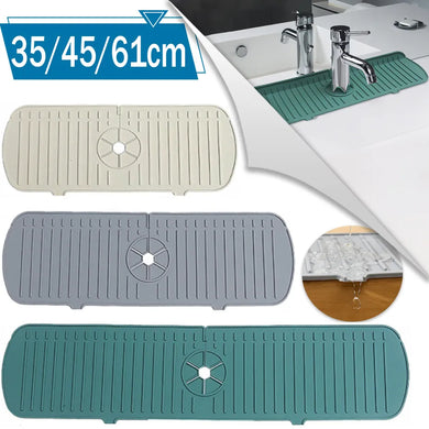 Silicone Water Ripples Faucet Mat for Kitchen and Bathroom Splash Protection