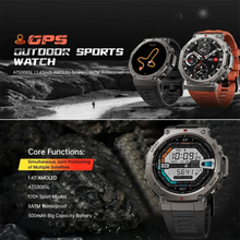Load image into Gallery viewer, New T-Rex 3 Pro Dual-Band GPS Military Smart Watch 48mm 10ATM Water-Resistant 500mAh Battery Compass Altimeter AGPS Smart Watch