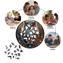 Load image into Gallery viewer, Circular Wooden Owl Puzzle: Unique Family Gift, Fun for Adults &amp; Kids