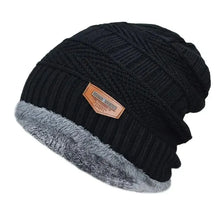 Load image into Gallery viewer, Men&#39;s &amp; Women&#39;s Winter Beanie Hat - Thick Knitted Cap with Fur Lining, Warm Gorro