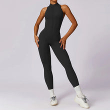 Load image into Gallery viewer, Zipper Yoga Jumpsuit Fitness Sports Overalls Gym Clothing Set Yoga Wear Pilates Workout Clothes Women Outfit Push Up Activewear
