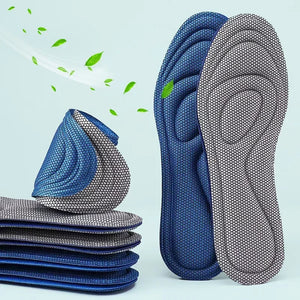 2 Pairs Memory Foam Orthopedic Insoles | Antibacterial & Sweat Absorption for Sports