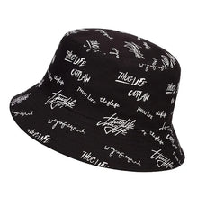 Load image into Gallery viewer, Unisex Letter Embroidery Bucket Hat Outdoor Casual Sunscreen Fishermen Cap