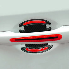 Load image into Gallery viewer, 8 General-Purpose 3D Carbon Fiber Car Door Handle Stickers Scratch-Resistant Stickers Car Safety Reflective Strip Auto Stickers