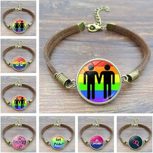 Retro Handmade Woven Bracelet - LGBTQ Pride Unisex Geometric Style Jewelry