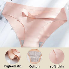 Load image into Gallery viewer, Women&#39;s Traceless Panties Set Ice Silk Smooth Underwear Low Waist L XL 2XL