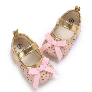Meckior Newborn Toddler Princess Shoes - Cute Bow Anti-slip Casual Baby Shoes