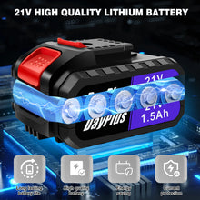 Load image into Gallery viewer, Cordless Drill Kit Electric Screwdriver Kit, 45Nm Cordless Combination Drill, LED Work Light, Home and Garden DIY Project Kit