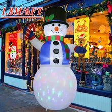 Load image into Gallery viewer, Christmas Inflatable Decoration Toy Built-in LED Lights Inflatable Model Ornament Xmas Party New Year Garden Indoor Outdoor Deco
