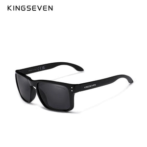 Kingseven Retro Square Polarized Sunglasses Carbon Fiber Design Men Women