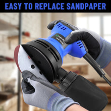 Load image into Gallery viewer, Electric sander, 6-speed track-type sander, suitable for sanding and polishing wood, furniture, metal and car surfaces
