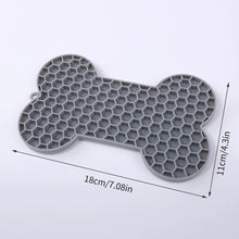 Load image into Gallery viewer, 1PC Dog Slow Food Pad Bone Silicone Pet Licking Mat, Slow Feeder for Dogs and Cats