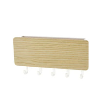 Load image into Gallery viewer, Wall Hanging Bamboo Key Hanger Holder Wall Organizer Rectangle Key Rack Hooks Coat Hooks Home Decoration Coat Hanger