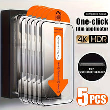 Load image into Gallery viewer, Tempered Glass Screen Protector For iPhone 16 15 14 13 12 11 17 Pro Max 16e Protective Film iPhone16 Pro Max XR X XS 7 8 16Plus