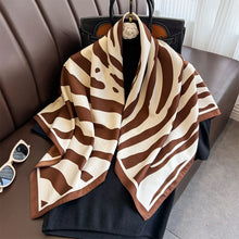 Load image into Gallery viewer, 90*90Cm Square Scarf Twill Silk Feeling Women Head Shawls and Wraps Luxury Hair Tree Print Neck Scarves Hijab Bandana Pashmina