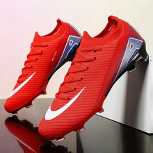 Load image into Gallery viewer, New Men Football Boots Adult Training Sport Soccer Shoes Cleats Boys Outdoor Long Spikes Non Slip Breathable Match Comfortable