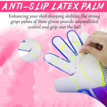 Load image into Gallery viewer, Soccer Goalkeeper Goalie Gloves for Youth and Adult,Anti-Slip Soccer Gloves, Super Grip,Football Goalie Gloves with Size 6/7/8/9