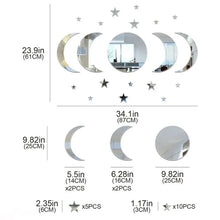 Load image into Gallery viewer, 20pcs Acrylic Star Moon Wall Sticker Decorations for Living Room Bedroom Home