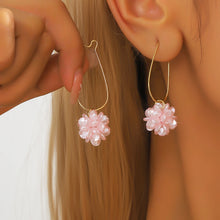 Load image into Gallery viewer, 2PC Women's Fashion Trend DIY Pearl Petal Ball Earrings Outdoor Travel Carnival Banquet Party Holiday Dressing Gifts