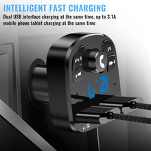 Load image into Gallery viewer, Car Charger FM Transmitter Bluetooth Audio Dual USB Car MP3 Player Autoradio Handsfree Charger 3.1A Fast Charger Car Accessories